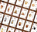 Baraja de Naipes con 54 bebidas de café