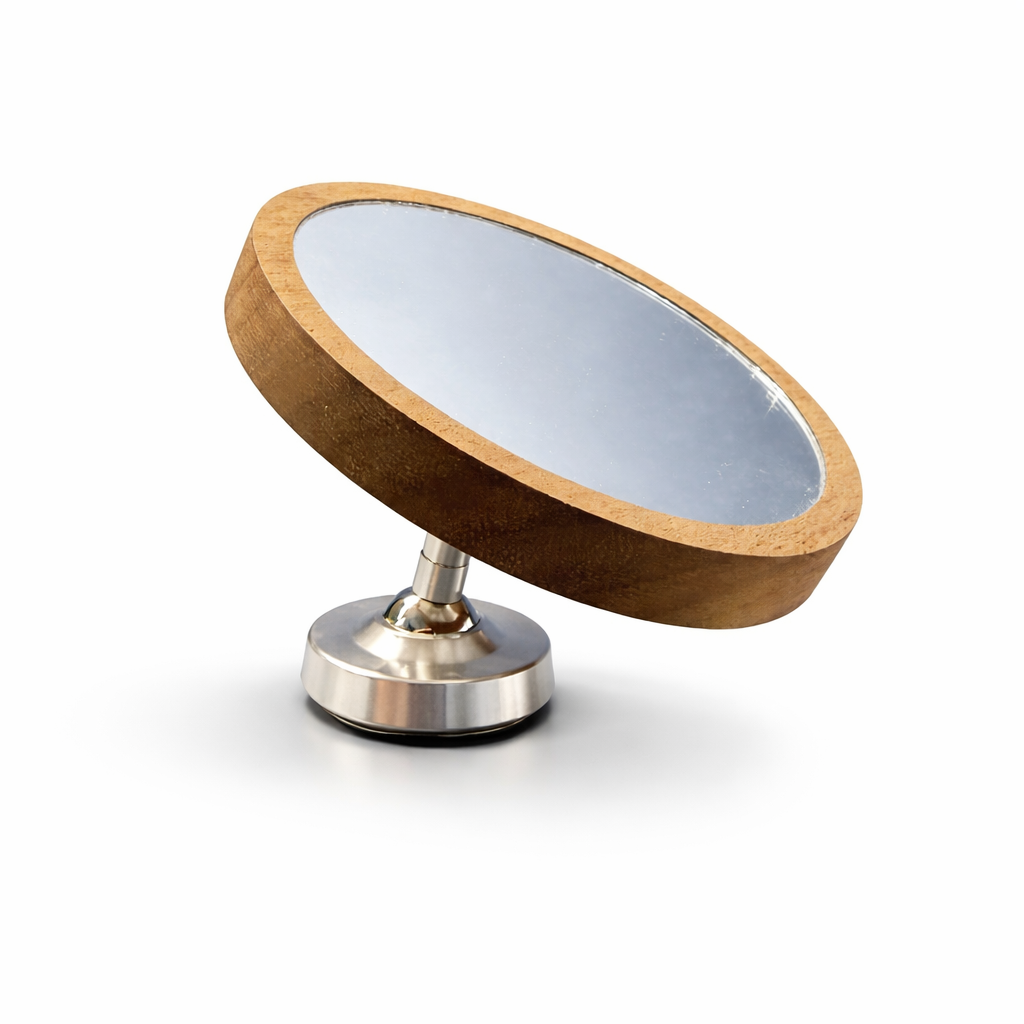 Espejo para mirar la extracción del espresso